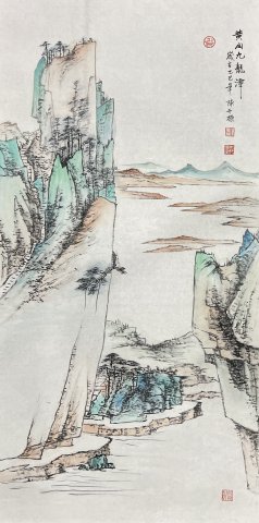 ����ɽ����̶����ġ֮������ͳ�黭���е��»���