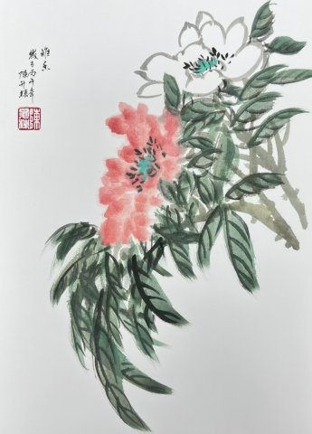 <strong>雅乐入画卷,牡丹自生香|陈升栋国画</strong>